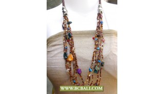 Fashion Beads Necklaces with Shells Nuget